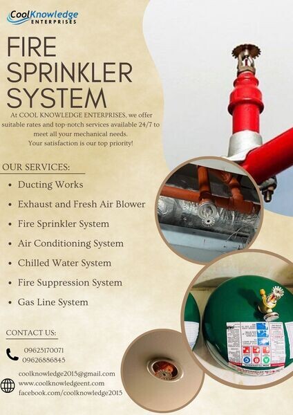 -+- FIRE SPRINKLER SYSTEM - SUPPLY AND INSTALLATION AVAILABLE -+-