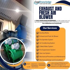 SUPPLY AND INSTALLATION. ( EXHAUST AND FRESH AIR BLOWER ) | PostAds PH
