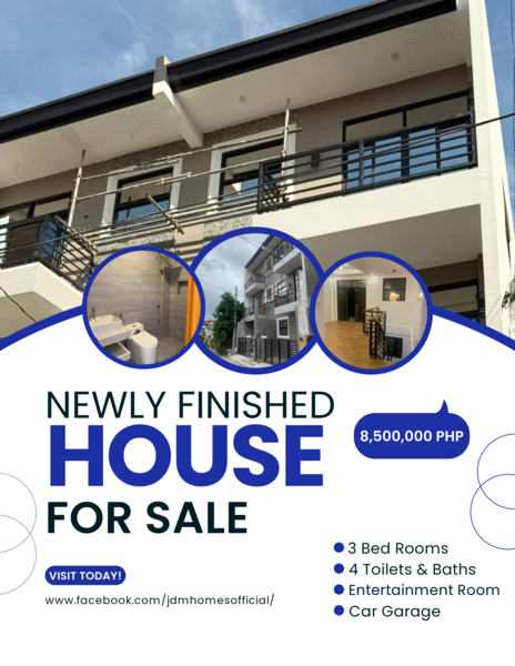 NEWLY FINISHED! Elegant 3-Storey Modern Townhouse Cainta, Rizal