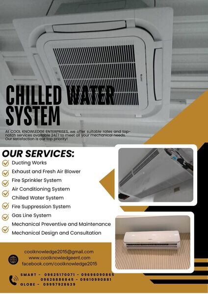 Chilled Water System available supply and installation