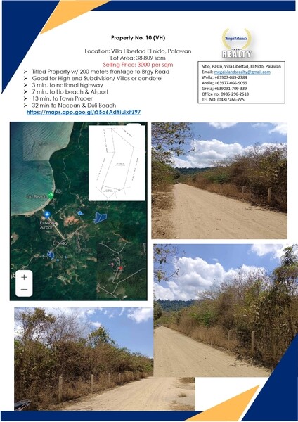 Villa Libertad El nido, Palawan Lot Area: 38,809 sqm