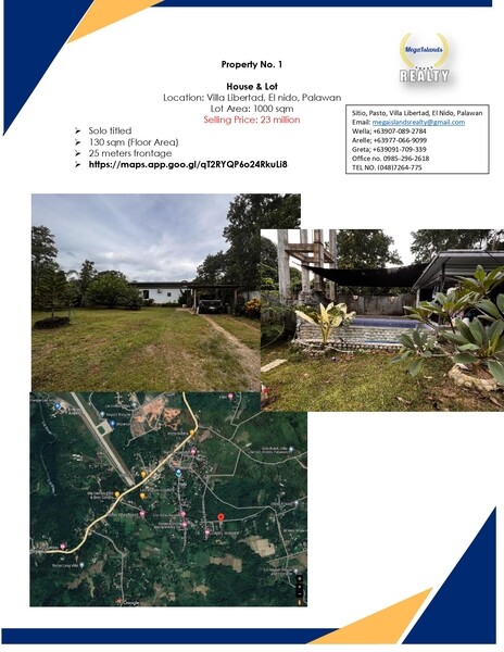 Villa Libertad, El nido, Palawan Lot Area: 1000 sqm