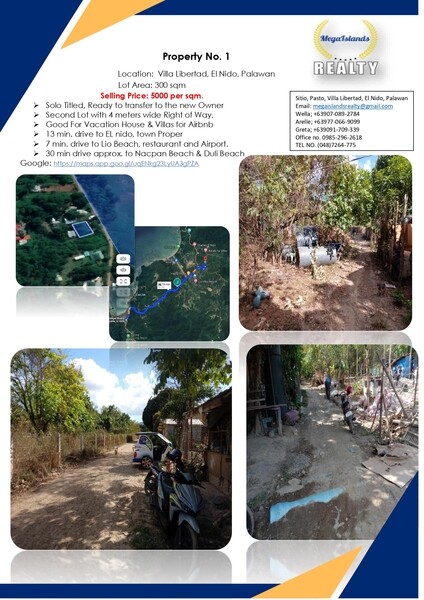  Villa Libertad, El Nido, Palawan Lot Area: 300 sqm