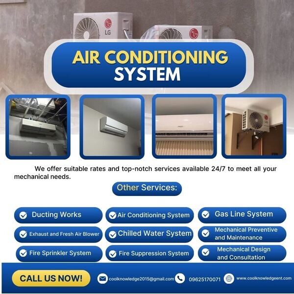MECHANICAL WORKS || Air Conditioning System*