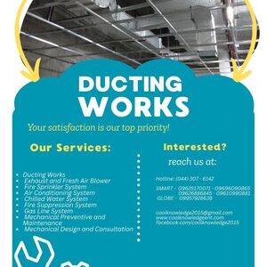 INSTALLATION & SUPPLY || DUCTING WORKS | PostAds PH