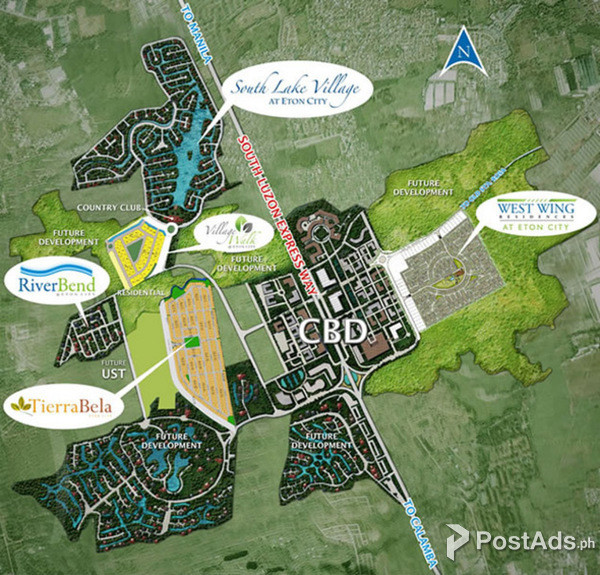 Lot for Sale at South Lake Village Eton City Sta Rosa Laguna