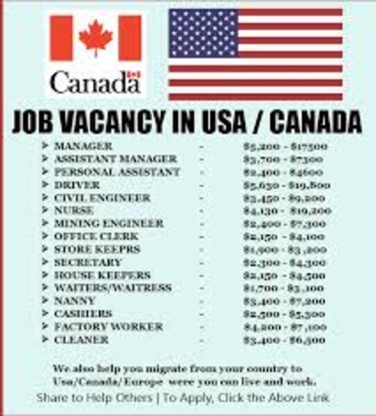 We are looking for workers to live and in US and Canada