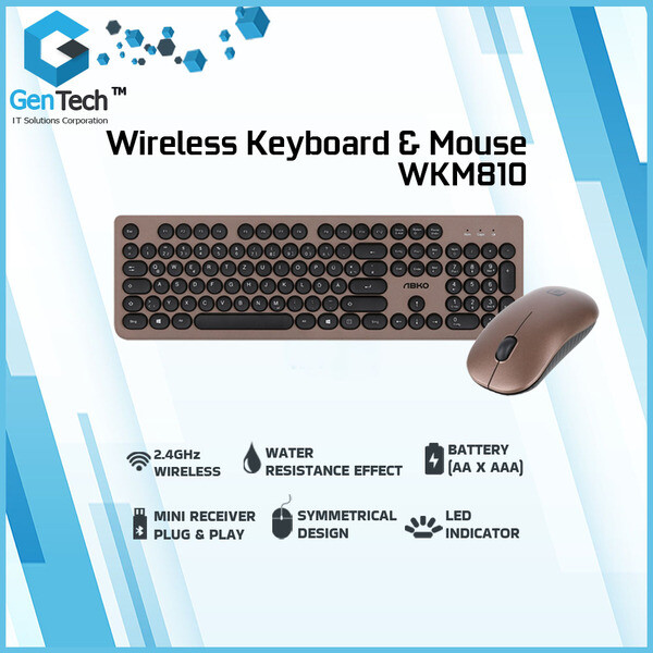 WIRELESS KEYBOARD AND MOUSE (ABKO WKM810)
