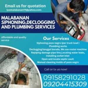 Balayan Batangas Malabanan Siphoning And Declogging Services | PostAds PH