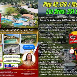 San Jose Del Monte Bulacan Lot For Sale | High-End Colinas Verdes Estate – Reserve with ₱20K | PostAds PH