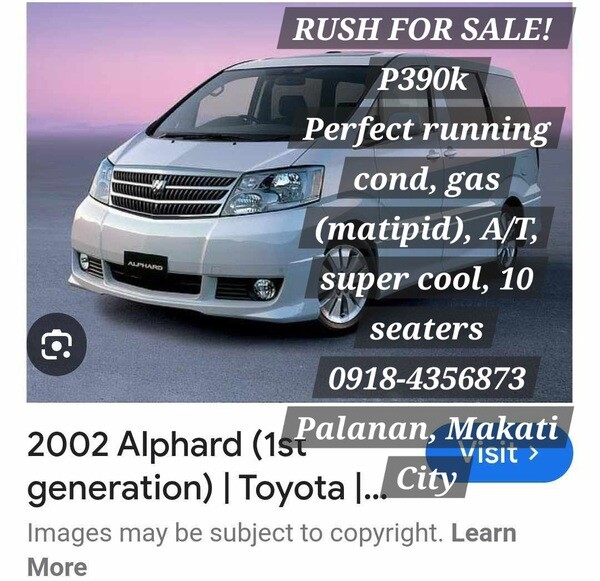Alphard for Sale Palanan Makati City 