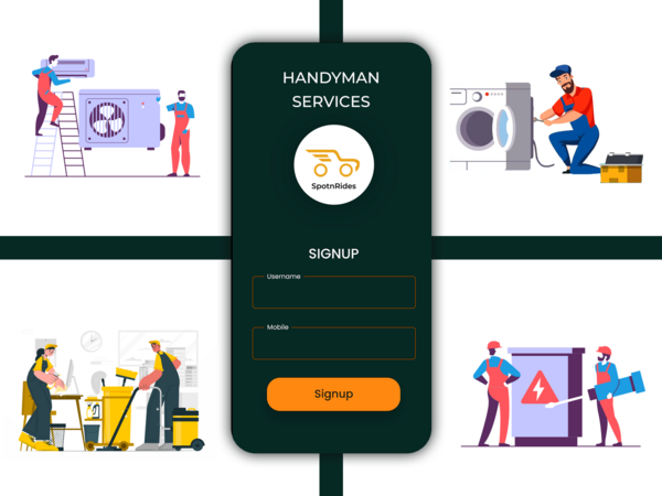 Create Your Handyman App Like Uber - SpotnRides
