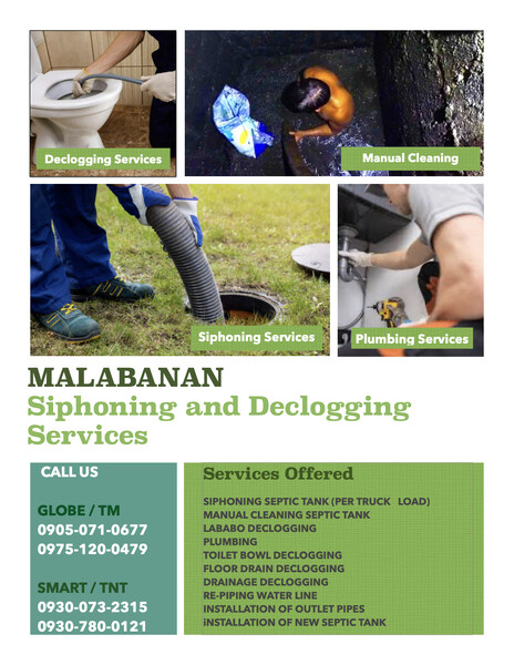 Septic Tank Siphoning and Declogging 
