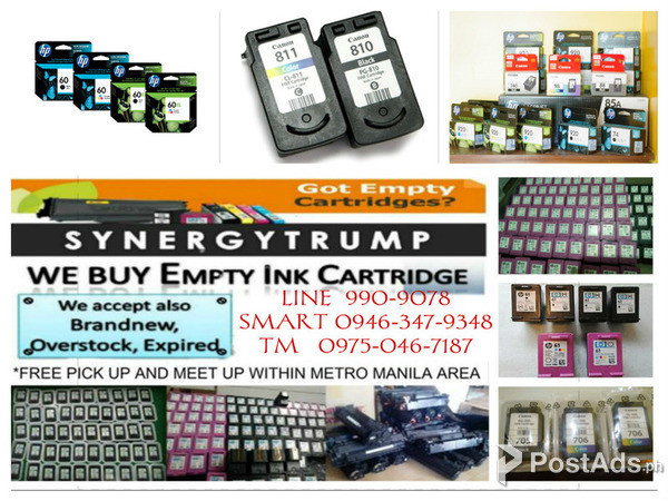 WE BUY EMPTY INK AND TONER CARTRIDGE/BRAND NEW/EXPIRED