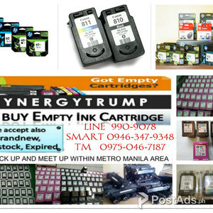 WE BUY EMPTY INK AND TONER CARTRIDGE/BRAND NEW/EXPIRED | PostAds PH