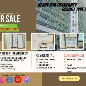1 Bedroom Condo For Sale In Azure Urban Resort Residences | PostAds PH