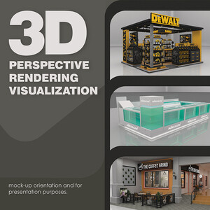 RUSH Graphic Designer Kiosk Perspective Mall Trade Show Booth Cart | PostAds PH