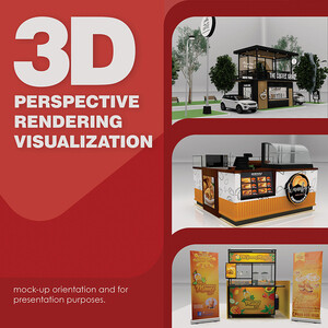 RUSH 3D Interior Exterior Exhibition Booth Inline store Mall Cart Kiosk | PostAds PH