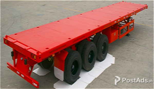 Tri Axle Flatbed Semi Trailer brand new!
