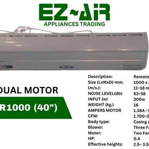 EZ- AIR CURTAIN DUAL TYPE LESS NOISY EFFECTIVE HEIGHTS MADE IN KOREA | PostAds PH