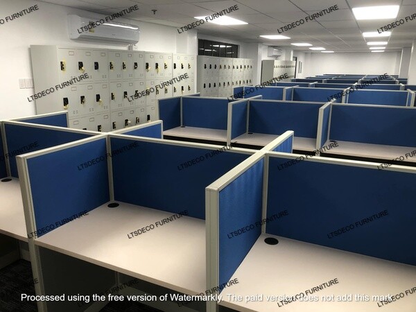 FULL FABRIC WORKSTATION TABLE , OFFICE CUBICLE , OFFICE PARTITION 