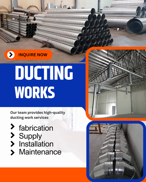 Ducting // fabrication , supply , installation and maintenance