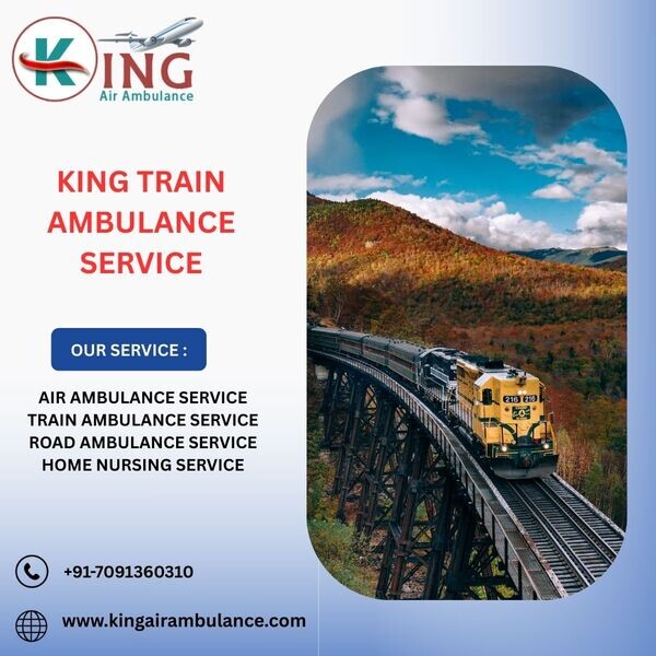 Expert and Newest medical Care given by King Train Ambulance Service in