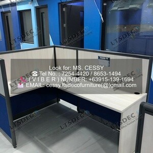LAMINATED WITH FABRIC WORKSTATION TABLE , OFFICE PARTITION | PostAds PH