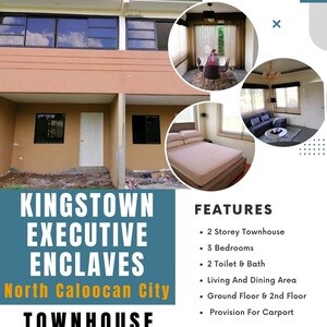 3BR Townhouse 60sqm. Kingstown Executive Village Caloocan | PostAds PH