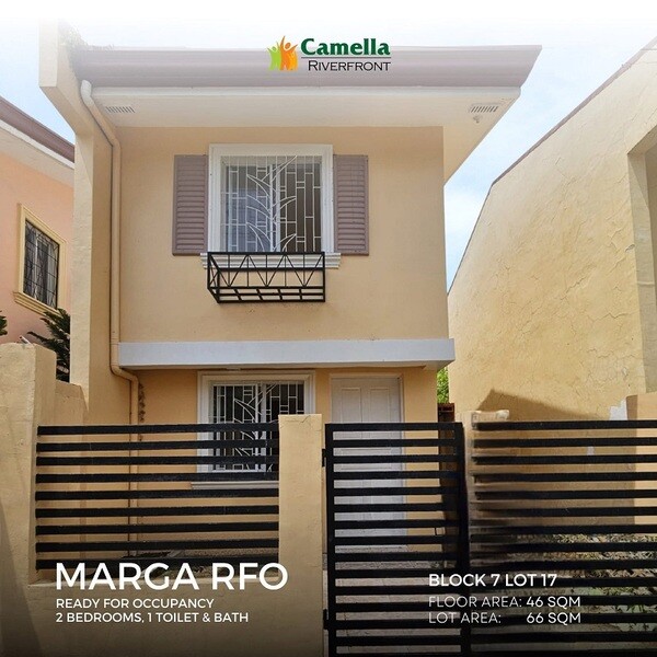 READY FOR OCCUPANCY HOUSE CAMELLA RIVERFRONT TALAMBAN