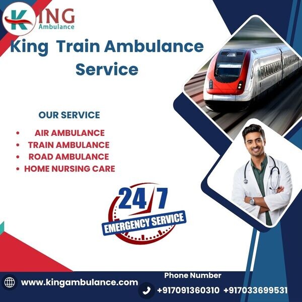 King Train Ambulance Service in Lucknow transports your patient to the 