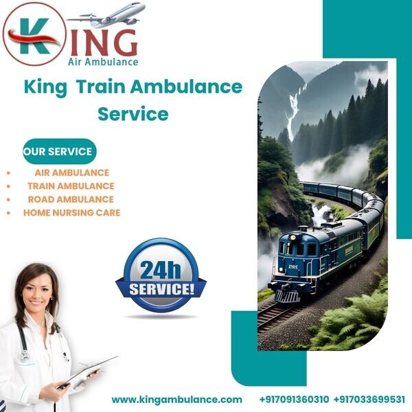 King Train Ambulance Service provides a hospital transportation facilit