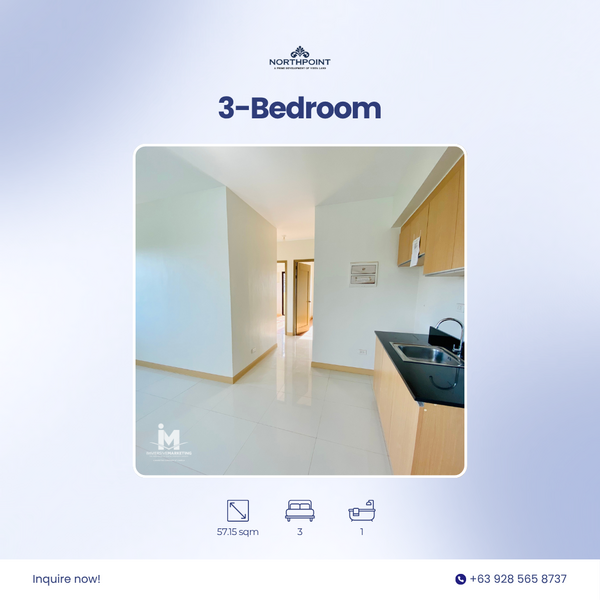 For Sale 3-Bedroom Unit in Northpoint Davao