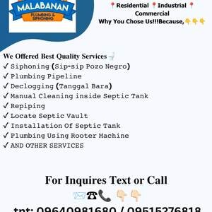 MALABANAN SIPHONING SERVICES 0965394884 CAVINTI LAGUNA | PostAds PH