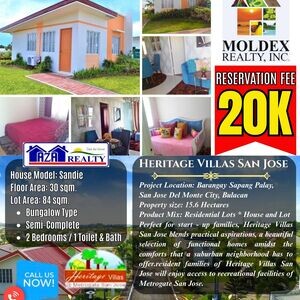 Heritage Villas House & Lot For Sale - San Jose Del Monte | PostAds PH