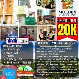 Heritage Villas Affordable House and Lot in San Jose Bulacan | PostAds PH