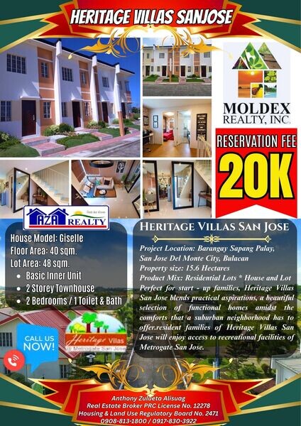 House and Lot for Sale Near Quirino Highway San Jose