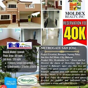 Brand New House and Lot for Sale Metrogate San Jose Bulacan | PostAds PH