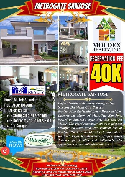 House and Lot with Carport in Metrogate San Jose