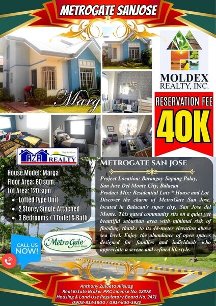 3BR House and Lot Metrogate San Jose Del Monte