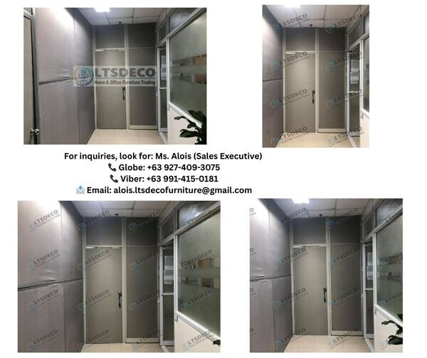 HIGH PANEL DIVIDER WITH DOOR OFFICE PARTITION  