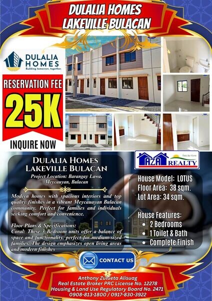 Affordable Modern Townhouse in Meycauayan Bulacan for Sale