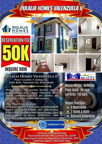 Valenzuela City Affordable Homes – House and Lot for Sale Metro Manila