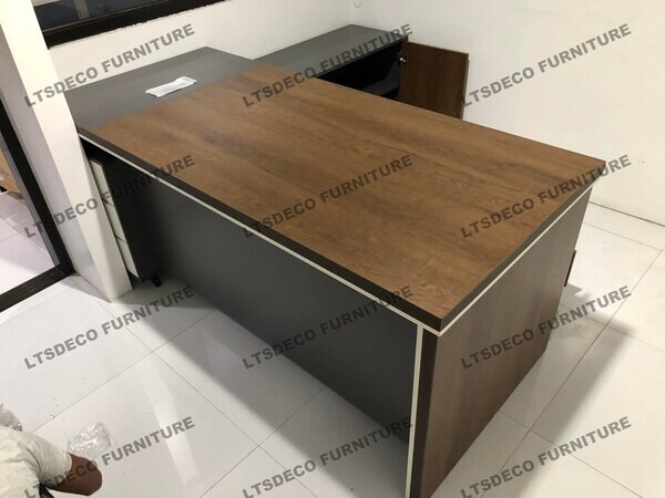 L-SHAPE TABLE OFFICE PARTITION