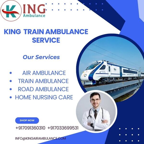 King Train Ambulance Service in Raipur which provides well-equipped tra