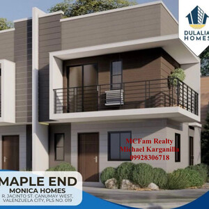 Townhouse in Valenzuela 3BR 2TB Maple Monica Homes | PostAds PH