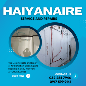 HAIYANAIRE AIRCON CLEANING and REPAIR SERVICES in Tugbongan Consolacion | PostAds PH