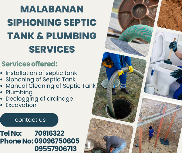 Laguna malabanan pozo negro plumbing services 09096750605