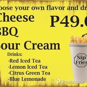 Sip Fries Food Cart Franchising | PostAds PH