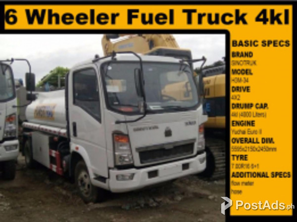 6 WHEELER FUEL TRUCK H3 SINOTRUK HOMAN